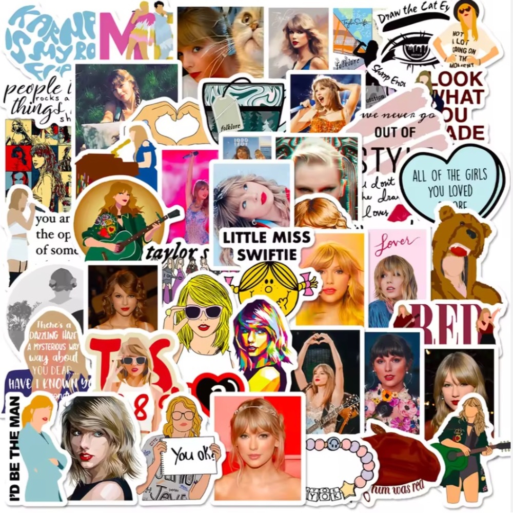 Taylor Swift 50 Pcs Sticker Set 💖